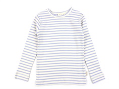 Petit Piao spring blue striped t-shirt